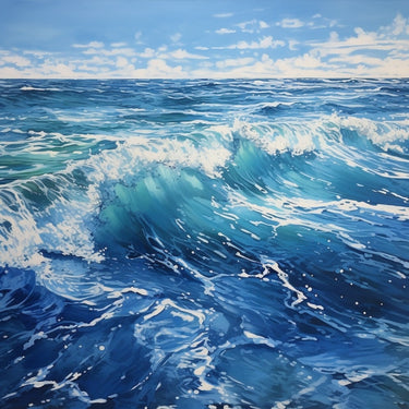 Ocean Water Oil Canvas